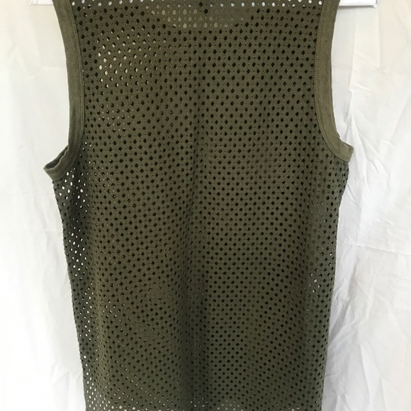 Banana Republic Green Mesh Pocket Tank - Picture 2 of 2